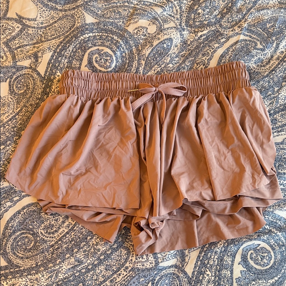 Women's lined mauve Sport Shorts